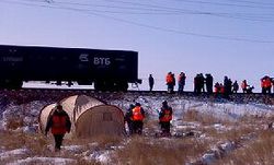 На Транссибе столкнулись грузовые поезда