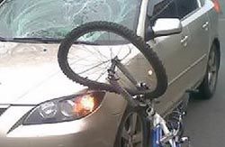 В Кузнецке водитель «Приоры» сбила велосипедистку