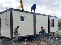 В Башмаковском районе возводят новые модульные ФАПы